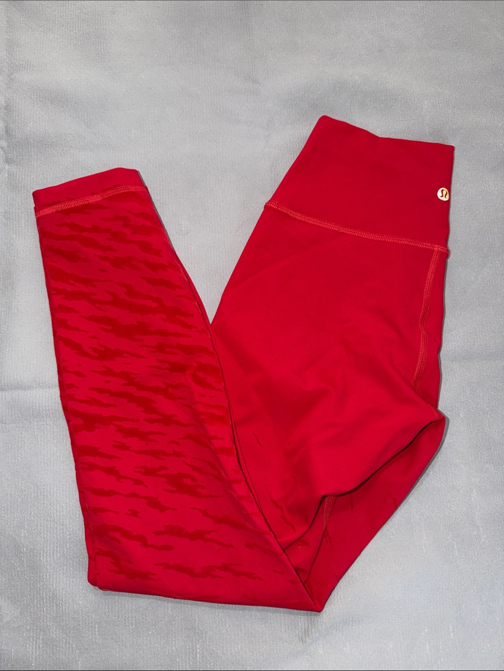 lululemon athletica Red Women's Patterned High-Rise Leggings